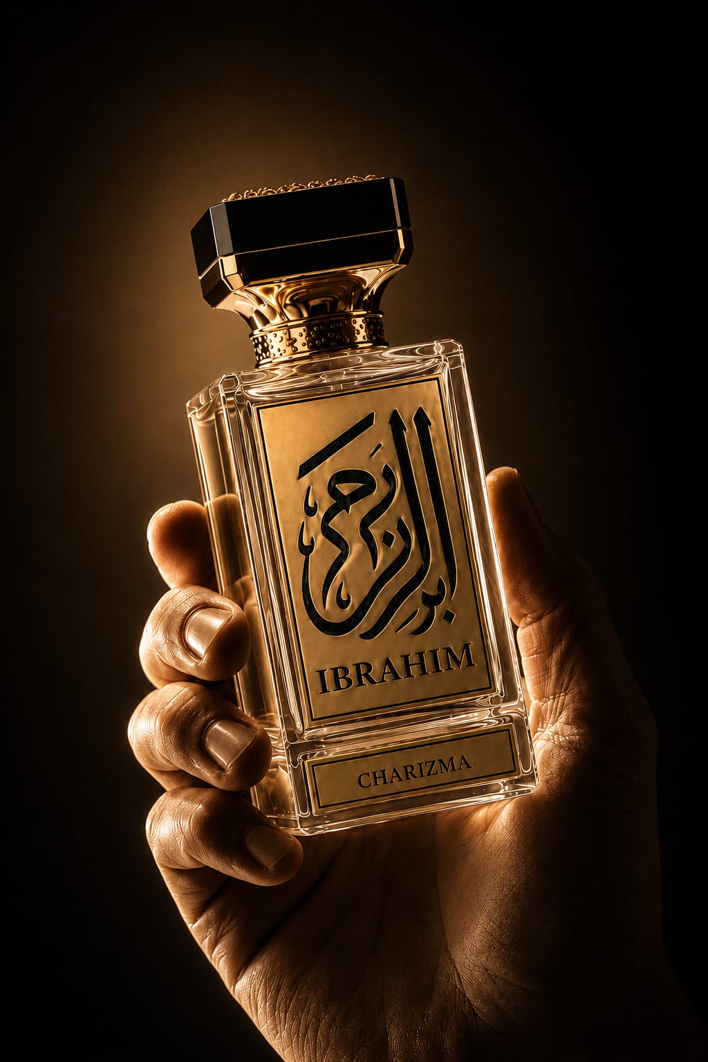Charizma eau de parfum in an IBRAHIM lifestyle setting