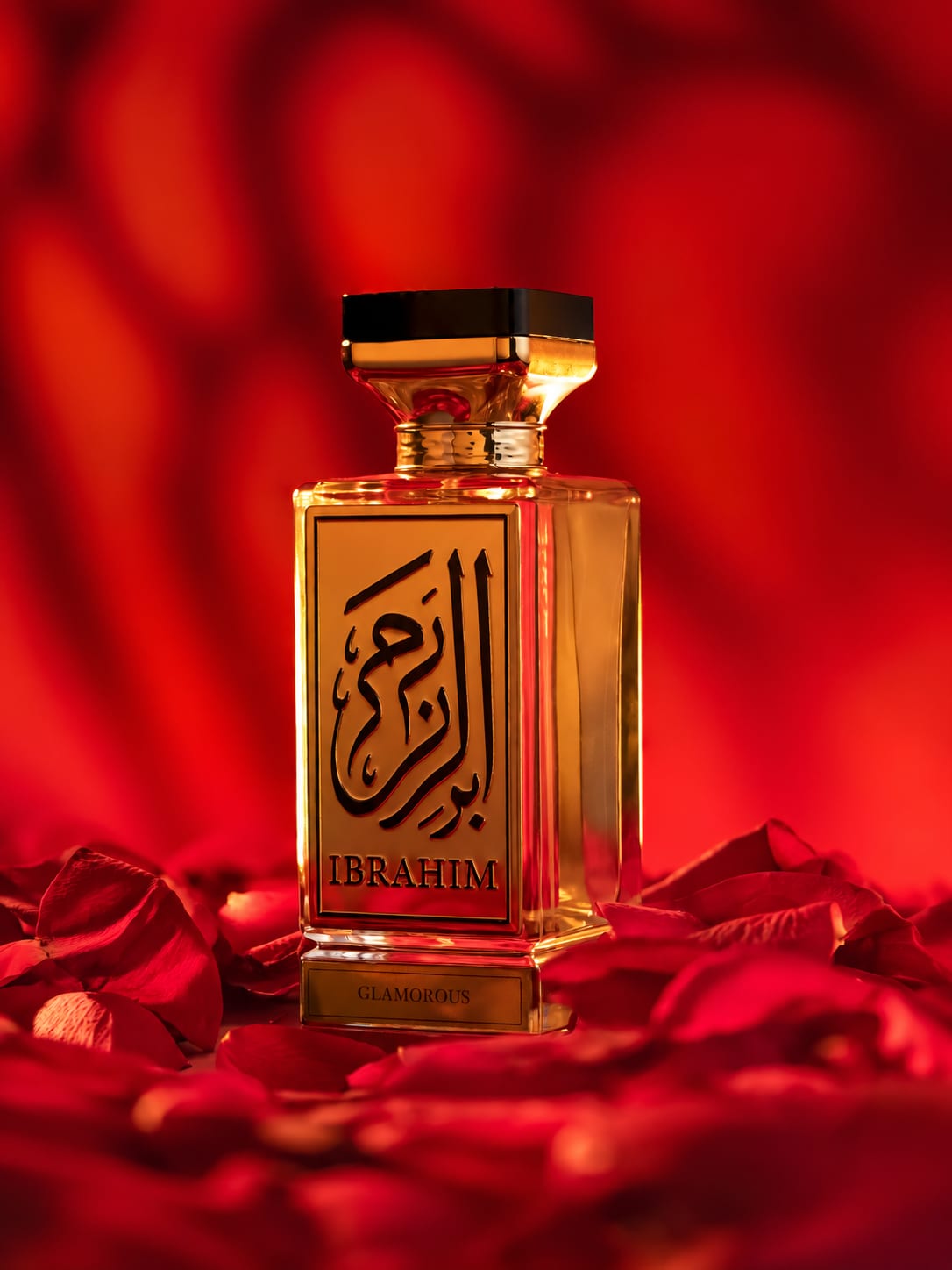 Glamorous eau de parfum in an IBRAHIM lifestyle setting